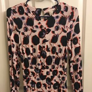 H&M Maxi Long Sleeve Poppy Dress Size 2